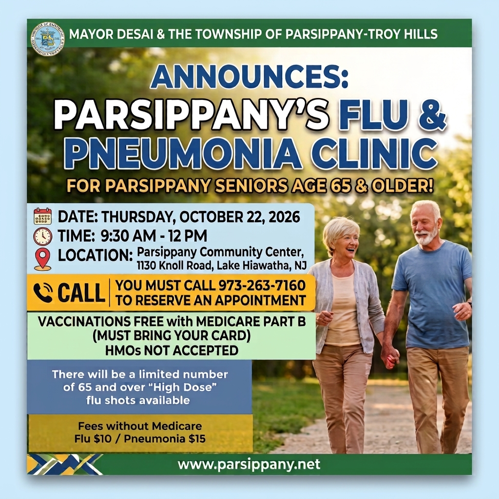 PARSIPPANY’S FLU & PNEUMONIA CLINIC