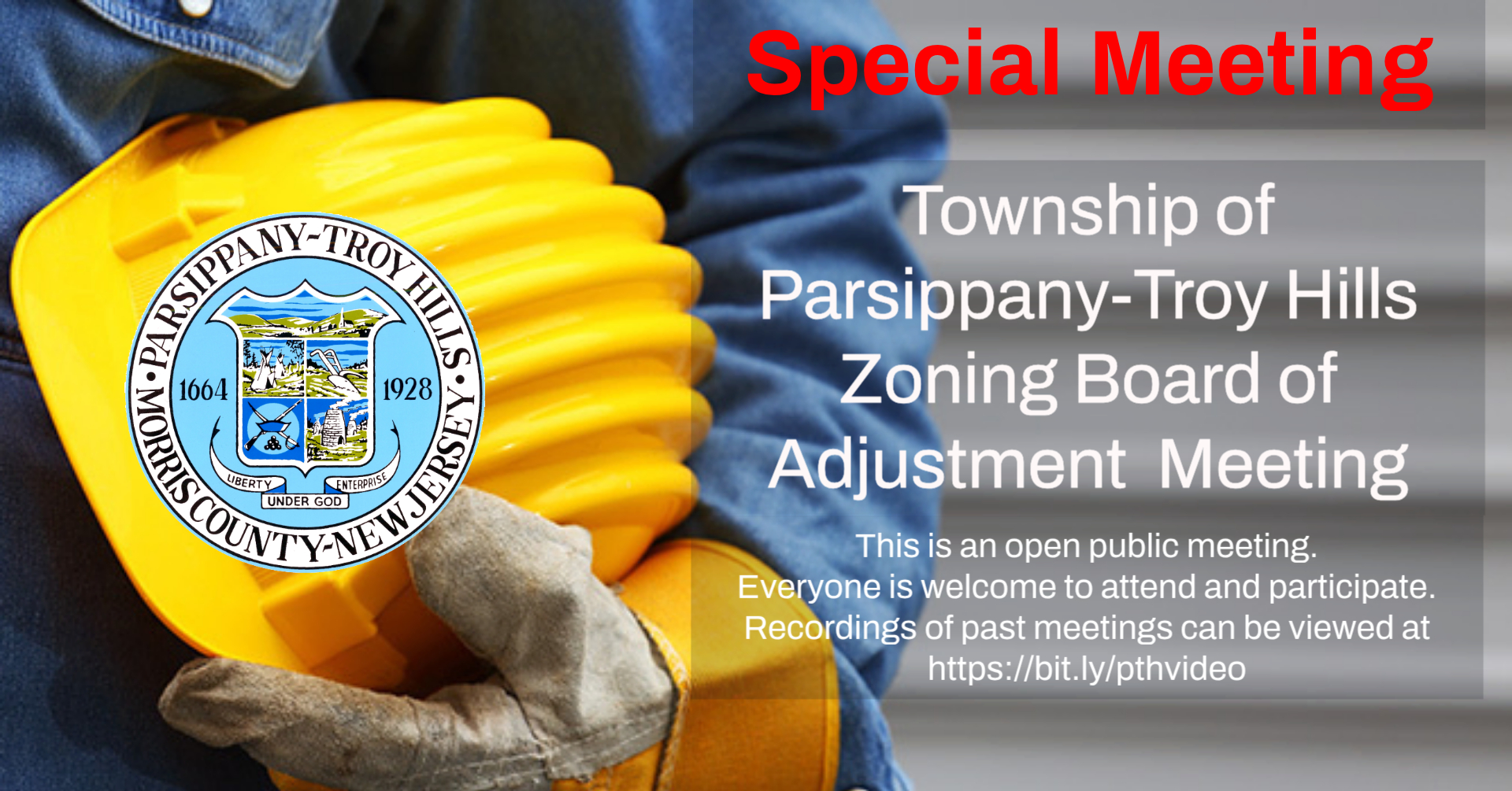 Special Meeting - Zoning Board of Adjustment