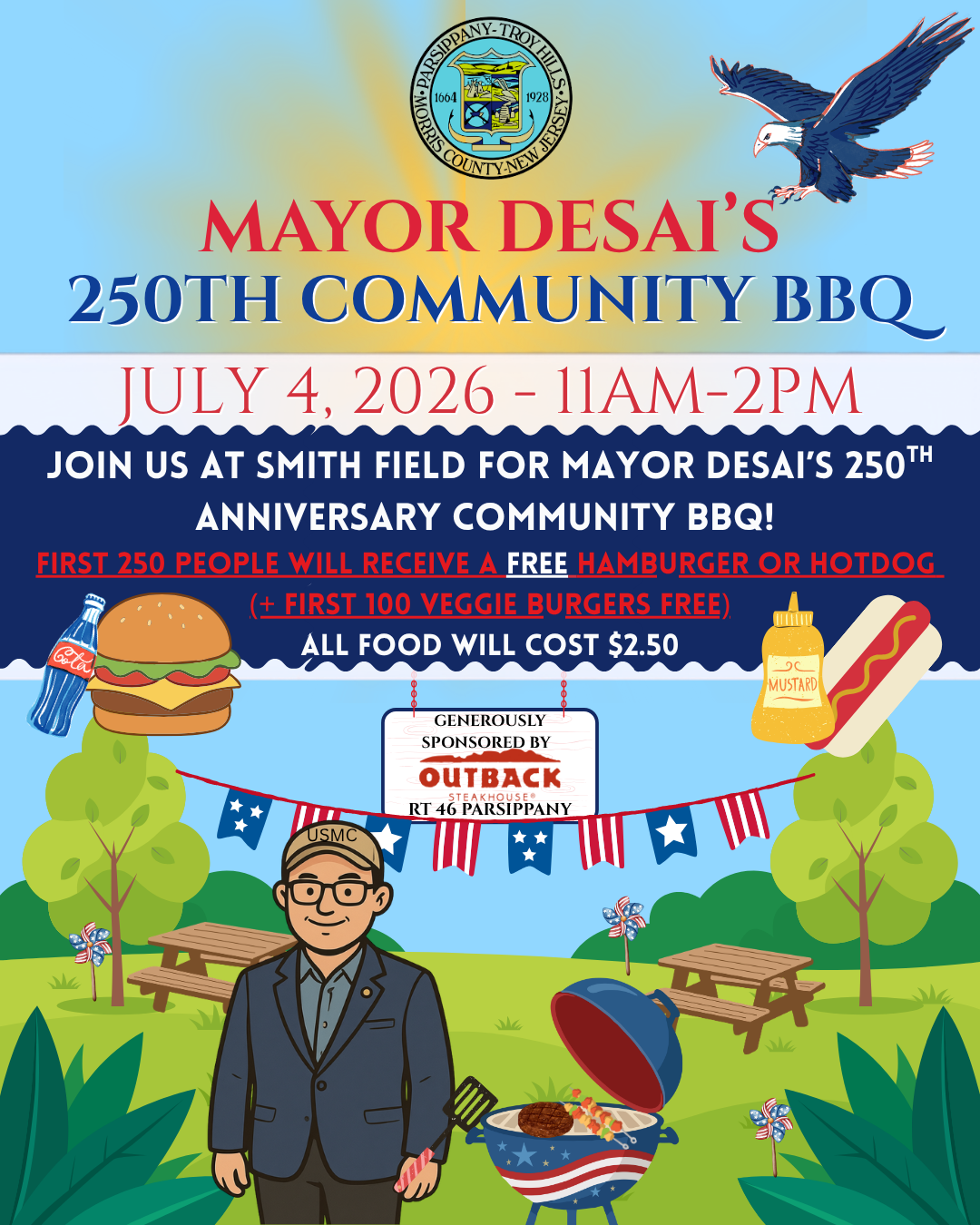 Mayor Desai's 250th Community BBQ